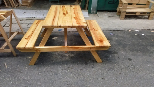 Imagen 6 de 7 de Mesa Picnic, Jardin, Terraza, Camping, De Madera Furte