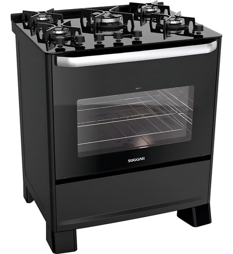 Fogão 5 Bocas Suggar Best Grill Preto Mesa em Vidro - 110v - Fgv506pt1 Fogão 5 Bocas Suggar Best Grill Preto Mesa em Vidro - 110v - Fgv506pt1