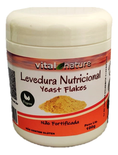 Levedura Nutricional Vital Nature Original 100 Gramas