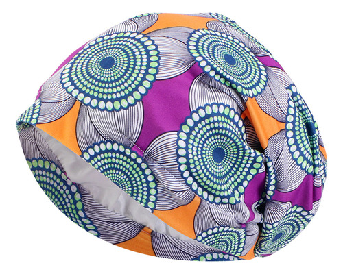 Gorro For Dormir Tipo Bandana Con Forro De Satén Estampado