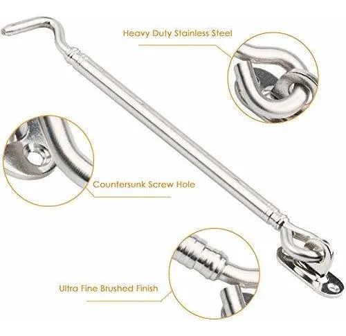 Gancho De Cabina De Acero Inoxidable, Tiberham Heavy Duty Ey