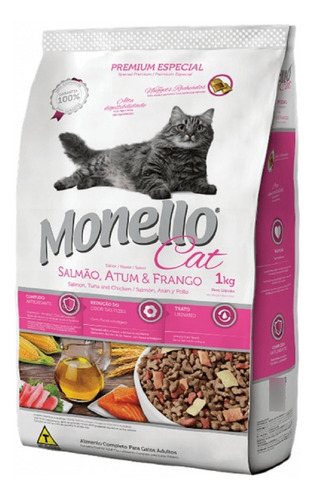 Monello Cat Salmon Atún Pollo 1 Kg