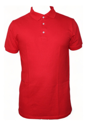 Playera Tipo Polo Caballero 100% Algodon Chifon Colores