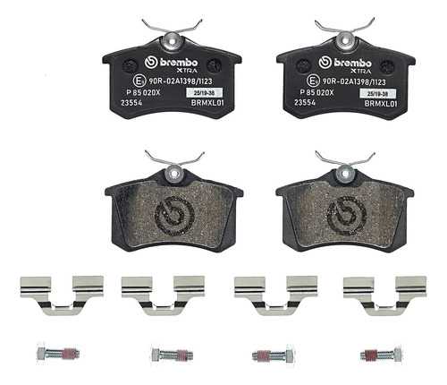 Balatas Brembo Xtra Volkswagen Golf Iv 2.0; 1999 A 2003 T