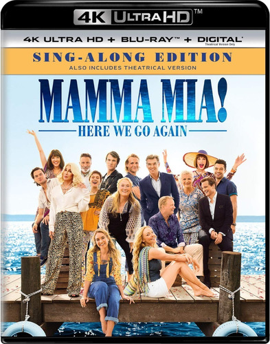 Mamma Mia Here We Go Again - Ultra Hd 4k + Blu Ray