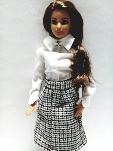 Imagen 4 de 5 de Conjunto Blanca Navidad Para Barbie , Ropa Divasuy Colección