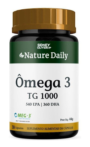 Ômega 3 Tg 1000mg Nature Daily 30 Capsulas