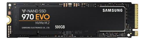 SSD Pcie Samsung 970 Evo 500gb M.2 2280 (fuera de la caja) Color negro