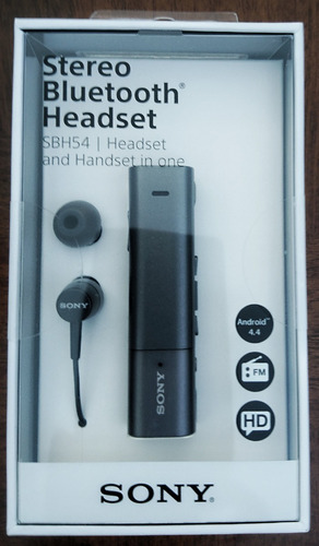 Manos Libres,radio Fm Y Microteléfono Inteligente Sony Sbh54