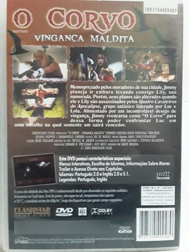 Dvd O Corvo ( Edição Oficial ) Furlong / Hopper - Novo