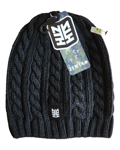 Gorro Lana Beanie Zimith Karist Negro Invierno