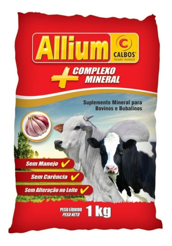 Allium 1kg Suplemento Vitamínico - Calbos Bovinos E Bubalino