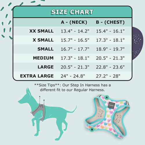 Arnés Para Perros Fuzzyard Candy Hearts | Talla Xl | Ajuste