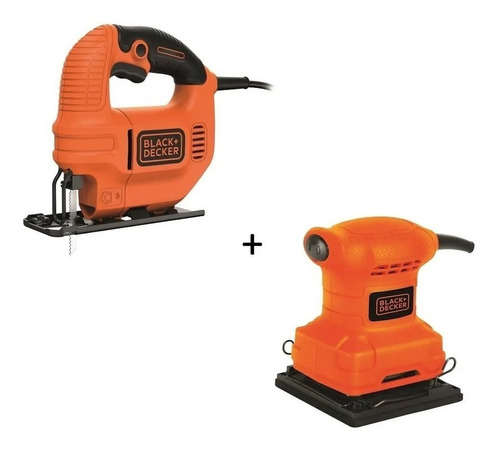 Kit Sierra Caladora + Lijadora Orbital 1/4pg. Black + Decker