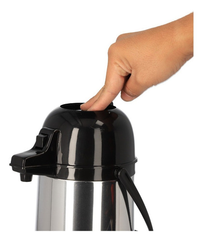 Termo Sifon Portatil Agua Cafe Bebidas Calientes Frias /e Color Plateado