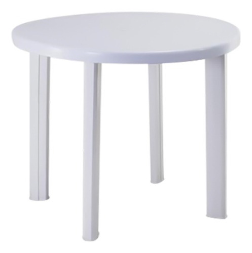 Mesa Plastica Redonda Blanca 8671 Simple Solution