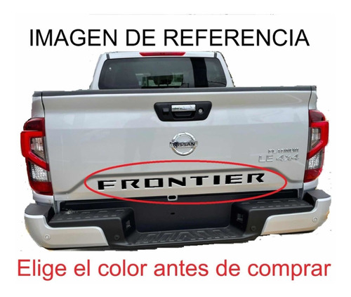 Letras Vinil, Puerta Trasera (batea) Nissan Frontier