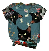 Comprar Bonitos Tops De Manga Corta Con Cuello Redondo Y Manga Corta