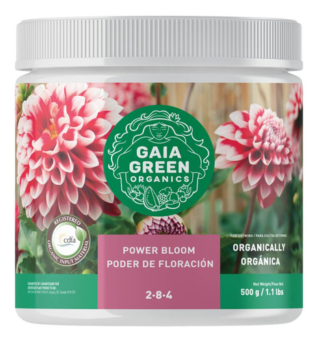 Gaia Green Power Bloom Fertilizante Orgánico Flores 500g