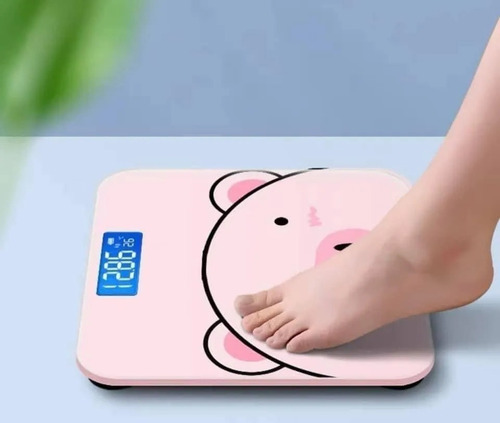 Bascula Digital Puerquito Pig Kawai Exacta Cristal Templado