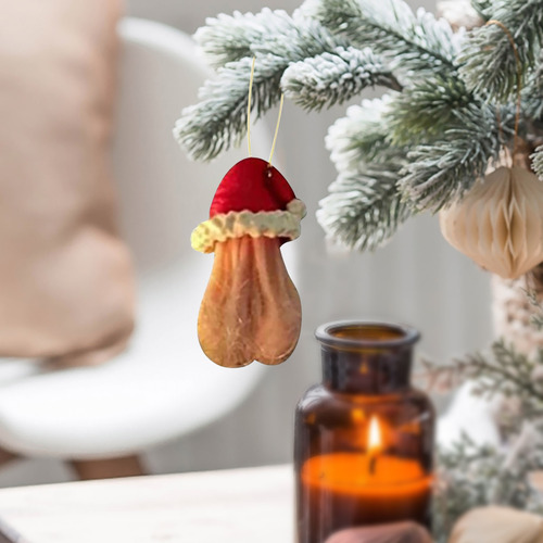 Divertido Adorno Navideño En 3d En Forma De V, Colgante Navi