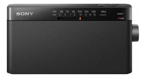 Rádio Am/fm Analógico Sony Icf-306 À Pilhas Aa