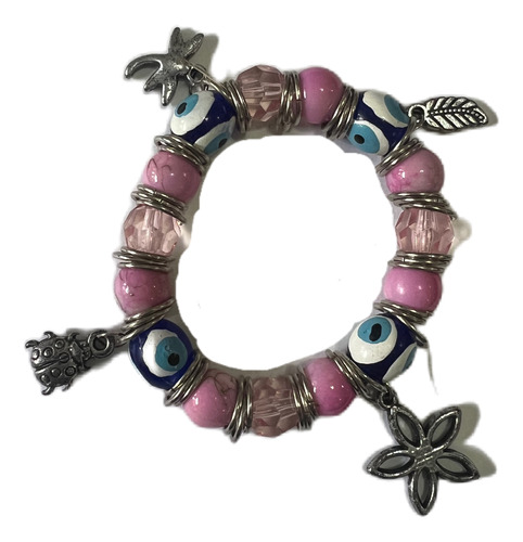 Pulsera Ojo Turco Con Dijes