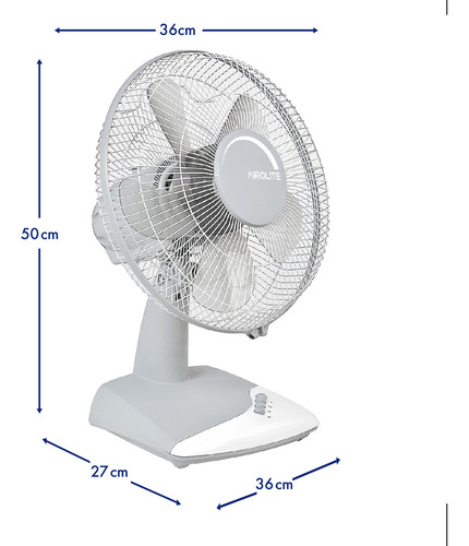 Imagen 7 de 9 de Ventilador Sobremesa 12 V12s6 Airolite