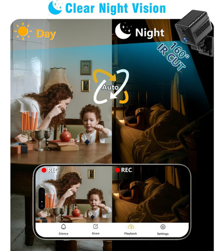 - Cámara Espía Oculta Inalámbrica Wifi 4k