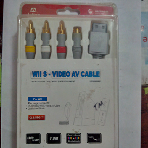 Cable Para Consola De  Wii-video-av-
