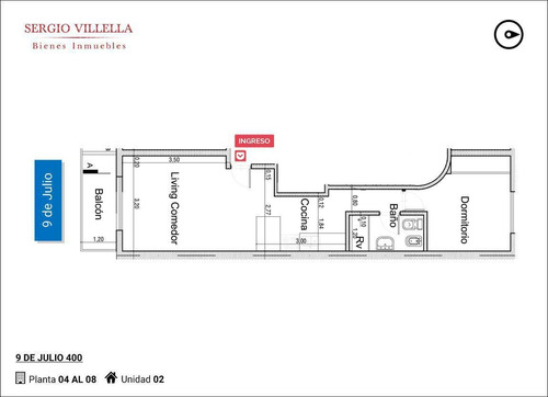 Imagen 2 de 17 de 9 De Julio 400 - Departamento De Un Dormitorio En Venta- Rosario