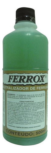 Removedor De Ferrugem Ferrox   1/2 L  Fe81