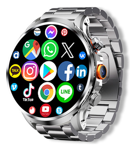 Ssb Nfc Smartwatch Hombre Videollama 4g Sim/wifi Reloj