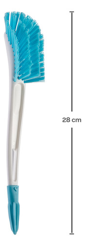 Kit Escova Mamadeira E Canudos Buba Limpeza Durável Cor Azul - Azul
