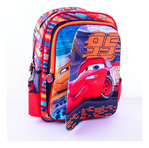 Mochila Cars Disney Pixar Tamaño Oficio Scool Nuevo 