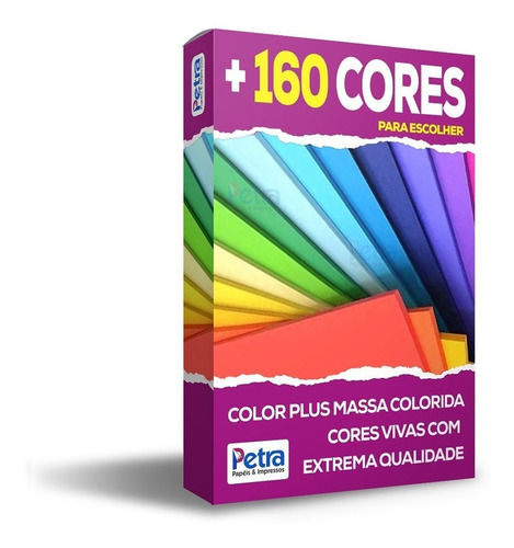 Papel Color Plus A4 - 180g Com 300 Folhas