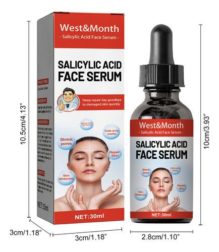 Ácido Salicílico Facial Reduz Manchas E Marcas Diminui Os Po