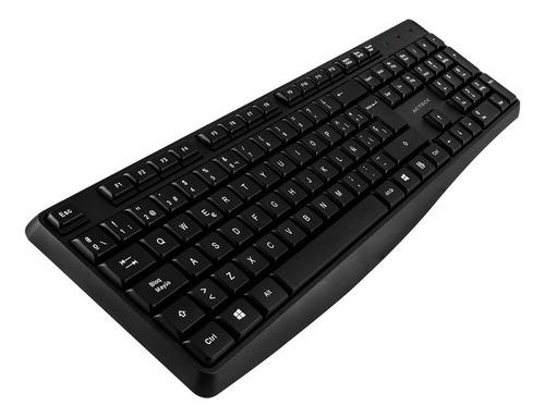 Kit De Teclado Y Mouse Acteck Kt25, Inalámbrico, Usb, Negro