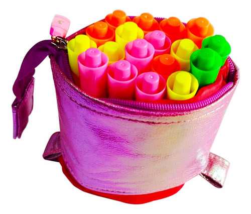 Estuche Tela Jocar Cartuchera Arcoiris