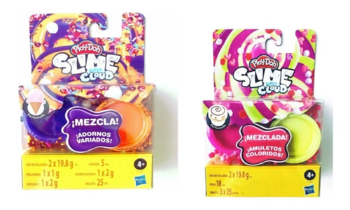 Combo Play Doh Slime Super Cloud Amuletos Y Adornos + Aromas