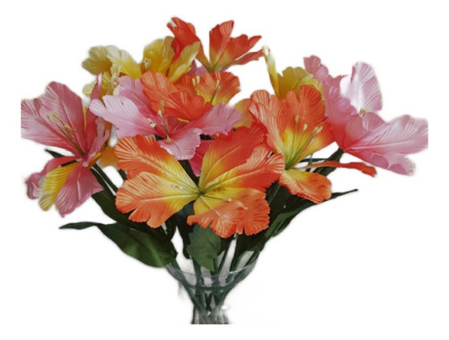 Flor Artificial X4 Varas Ideal Arreglos Florales 50cm