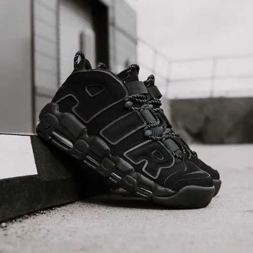Nike air more uptempo black reflective online