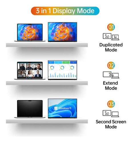 Monitor Portátil Mnn De 14 Pulgadas Fhd 1920 * 1200p Usb C H