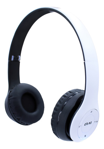 Auricular Bluetooth Vincha Recargable Inalambrico P47 Color Blanco