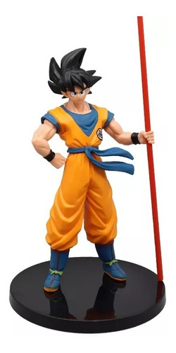 Imagen 2 de 6 de Figura Goku Con Báculo Sagrado - Dragon Ball 22cm