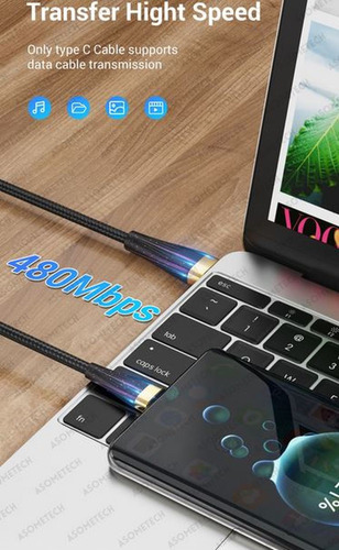 Cable De Carga Rapida Y Datos 3 En 1 Tipo C Ip Micro Usb