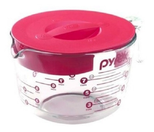 Jarra Medidora Con Tapa Basics Pyrex Elemento De Cocina 2lt