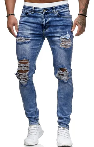 Pantalon con huecos hotsell