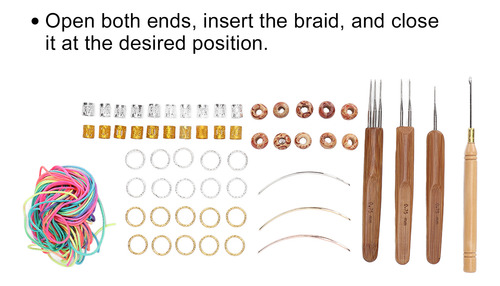 Juego De Extensiones De Madera Con Cuentas De Pelo Para Tren