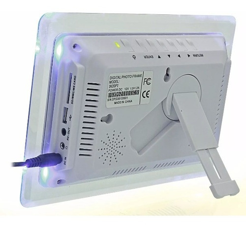 Digital Photo Frame Acrílico Led Álbum De Fotos 7 Pol
